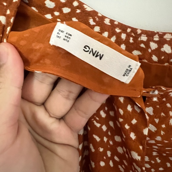 Mango US 16 Printed dress with balloon sleeves - Picture 7 of 8